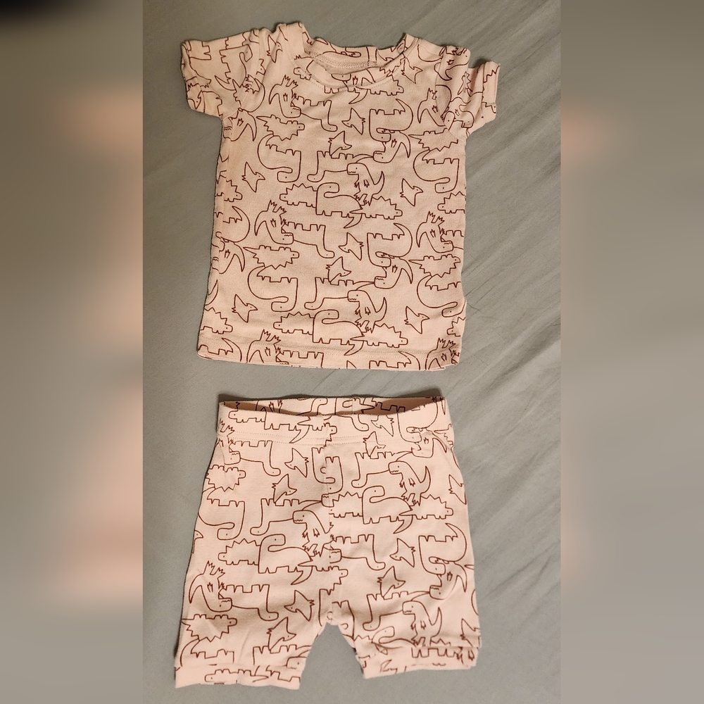 Old Navy Pink Pajama Set Whimsical Design